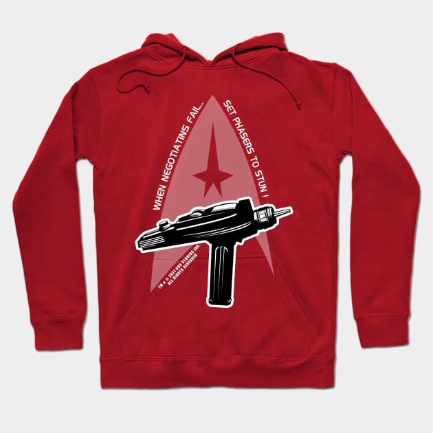 ...Set phasers to stun Hoodie by Illustratorator